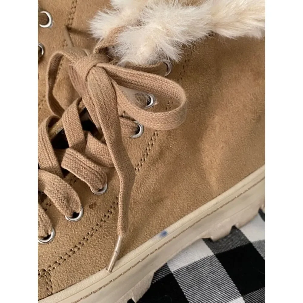 Madden Girl Faux Fur Boot Size 7M